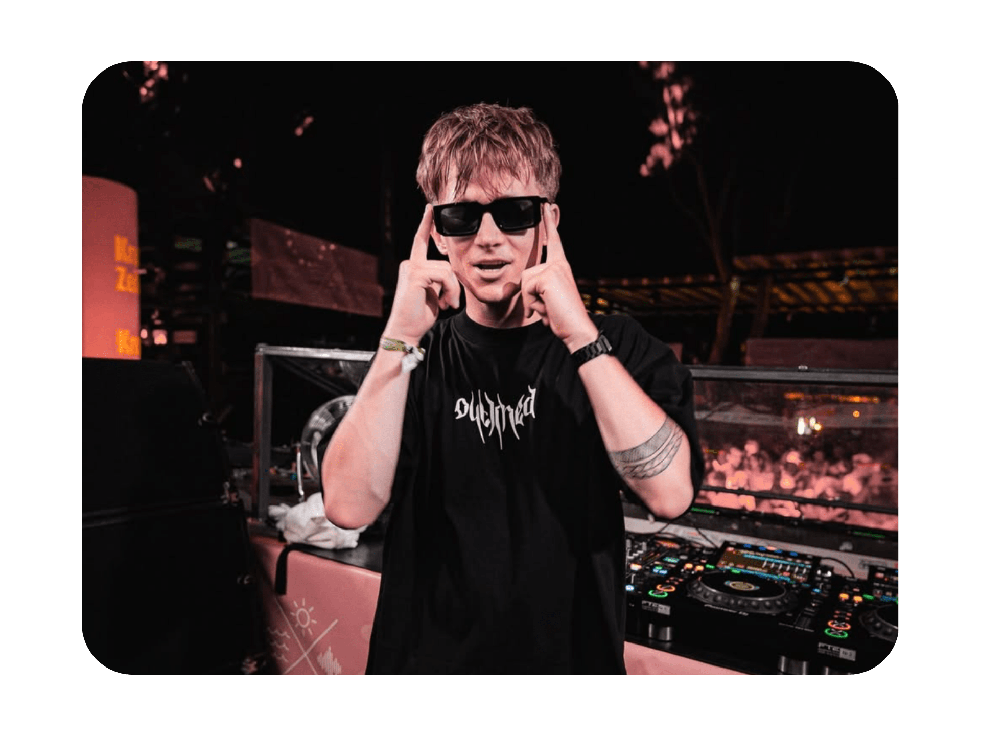 DJ Nightcrowd Outlined